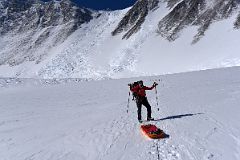 06A Last View Of Mount Vinson As Our Guide Pachi Leads The Way On Our Climb Between Mount Vinson Base Camp And Low Camp.jpg